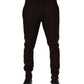 Brown Cashmere Men Jogger Sweatpants Pants