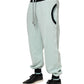 Light Green Cotton Men Jogger Sweatpants Pants