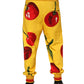Yellow Cherry Print Jogger Sweatpants Pants