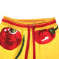 Yellow Cherry Print Jogger Sweatpants Pants