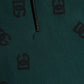 Green Logo Print Jogger Men Sweatpants Pants