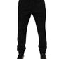 Black Cotton Men Jogger Sweatpants Pants
