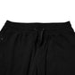 Black Cotton Logo Tape Men Jogger Pants
