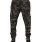 Brown Camouflage Cotton Men Jogger Pants