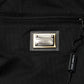 Black Viscose Drawstring Men Jogger Pants