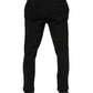 Dark Gray Viscose Dress Men Pants