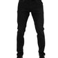 Black Cotton Logo Plaque Denim Jeans