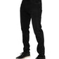 Black Cotton Logo Plaque Denim Jeans