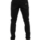 Black Cotton Logo Plaque Denim Jeans