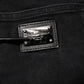 Black Cotton Logo Plaque Slim Fit Denim Jeans