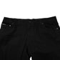 Black Cotton Logo Plaque Denim Jeans