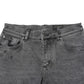 Gray Cotton Logo Plaque Denim Jeans