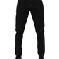 Black Cotton GOLD Skinny Denim Jeans