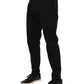 Black Cotton GOLD Skinny Denim Jeans