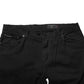 Black Cotton GOLD Skinny Denim Jeans