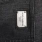 Gray Washed Cotton Loose Denim Jeans