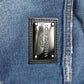 Blue Washed Cotton Logo Plaque Denim Jeans