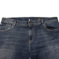 Blue Cotton Logo Plaque Slim Denim Jeans