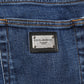 Blue Cotton Logo Skinny Denim Jeans