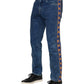 Blue Cotton Logo Plaque Denim Jeans