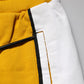 Yellow Printed Drawstring Jogger Pants