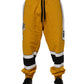 Yellow Cotton Logo Drawstring Jogger Sweatpants Pants