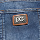 Blue Cotton Logo Plaque Denim Jeans