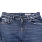 Blue Cotton Logo Plaque Skinny Men Denim Jeans