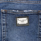 Blue Cotton Logo Plaque Skinny Men Denim Jeans