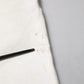 White Cotton Logo Plaque Slim Fit Denim Jeans