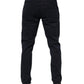 Blue Cotton Tapered Denim Jeans