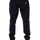 Black Cotton Tapered Denim Jeans