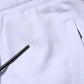 White Cotton Drawstring Jogger Pants