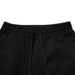 Black Cotton Logo Tape Men Jogger Pants