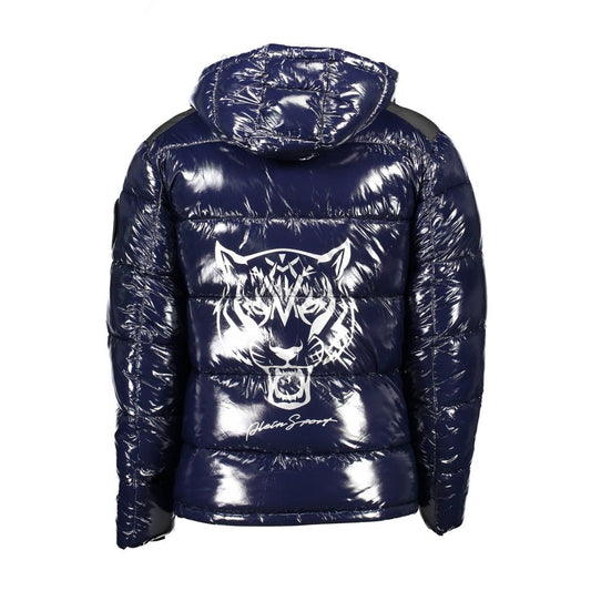 Blue Polyester Jacket