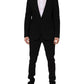 Black MARTINI Single Breasted 2 Piece Suit