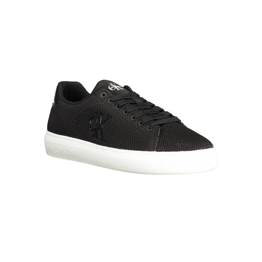 Black Polyester Sneaker