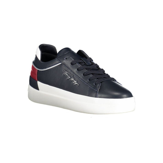Blue Polyester Sneaker
