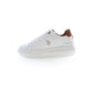 White Polyester Sneaker