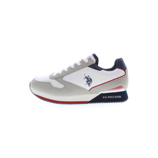White Polyester Sneaker