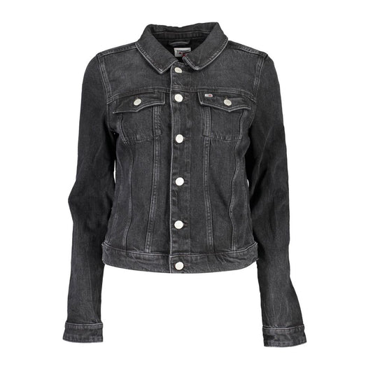 Black Cotton Jackets & Coat