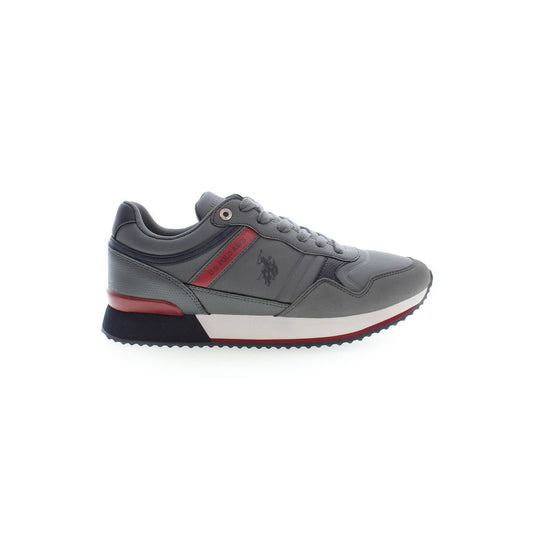Gray Polyester Sneaker