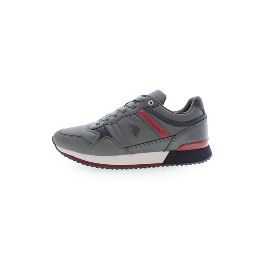 Gray Polyester Sneaker
