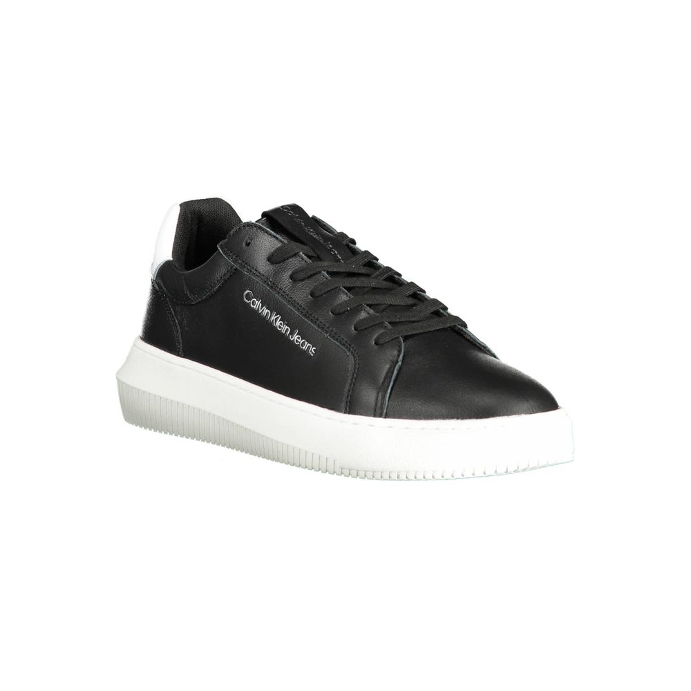 Black Polyester Sneaker
