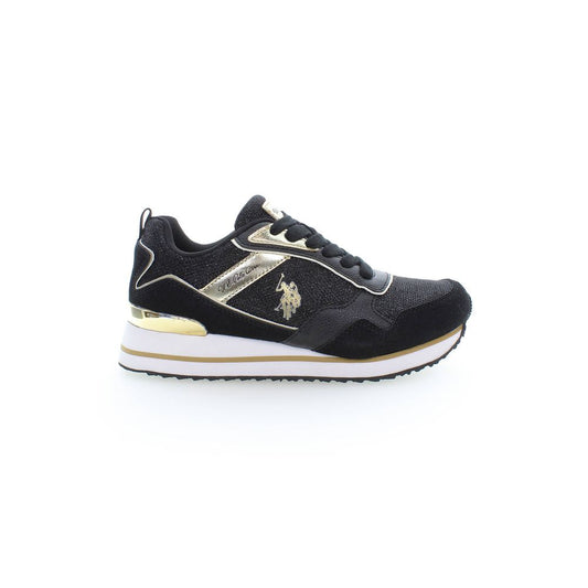 Black Polyester Sneaker
