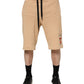 Yellow Cotton Men Bermuda Sweatshorts Shorts