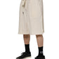 Ivory Cotton Men Bermuda Sweatshorts Shorts