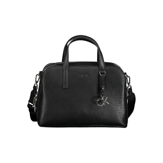 Black Polyester Handbag