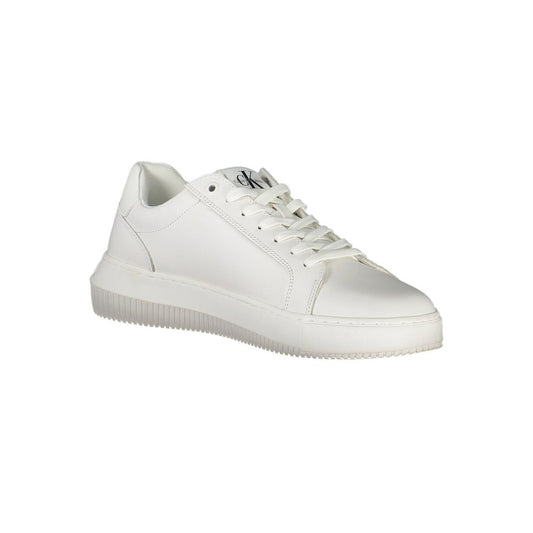 White Polyester Sneaker
