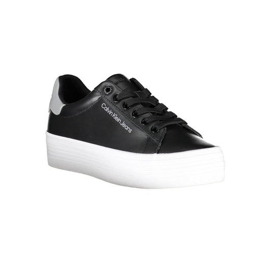 Black Polyester Sneaker